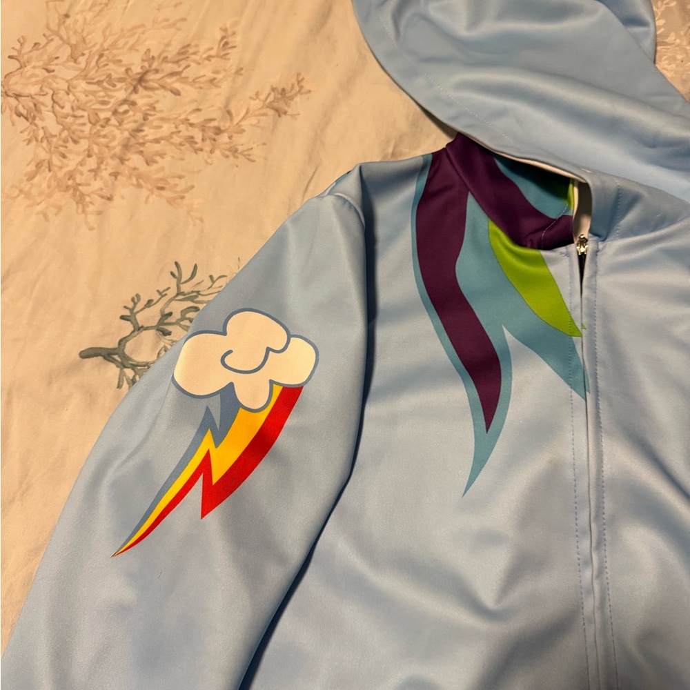 Women’s rainbow dash hoodie with front pockets - Picture 4 of 7